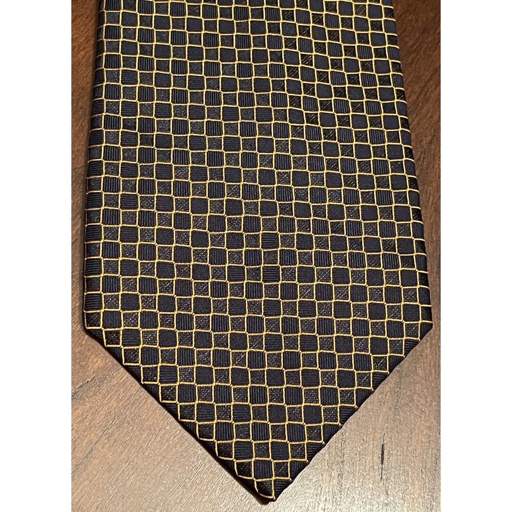 Jos. A. Bank Executive Collection Black Orange 100% Silk Men’s Neck Tie